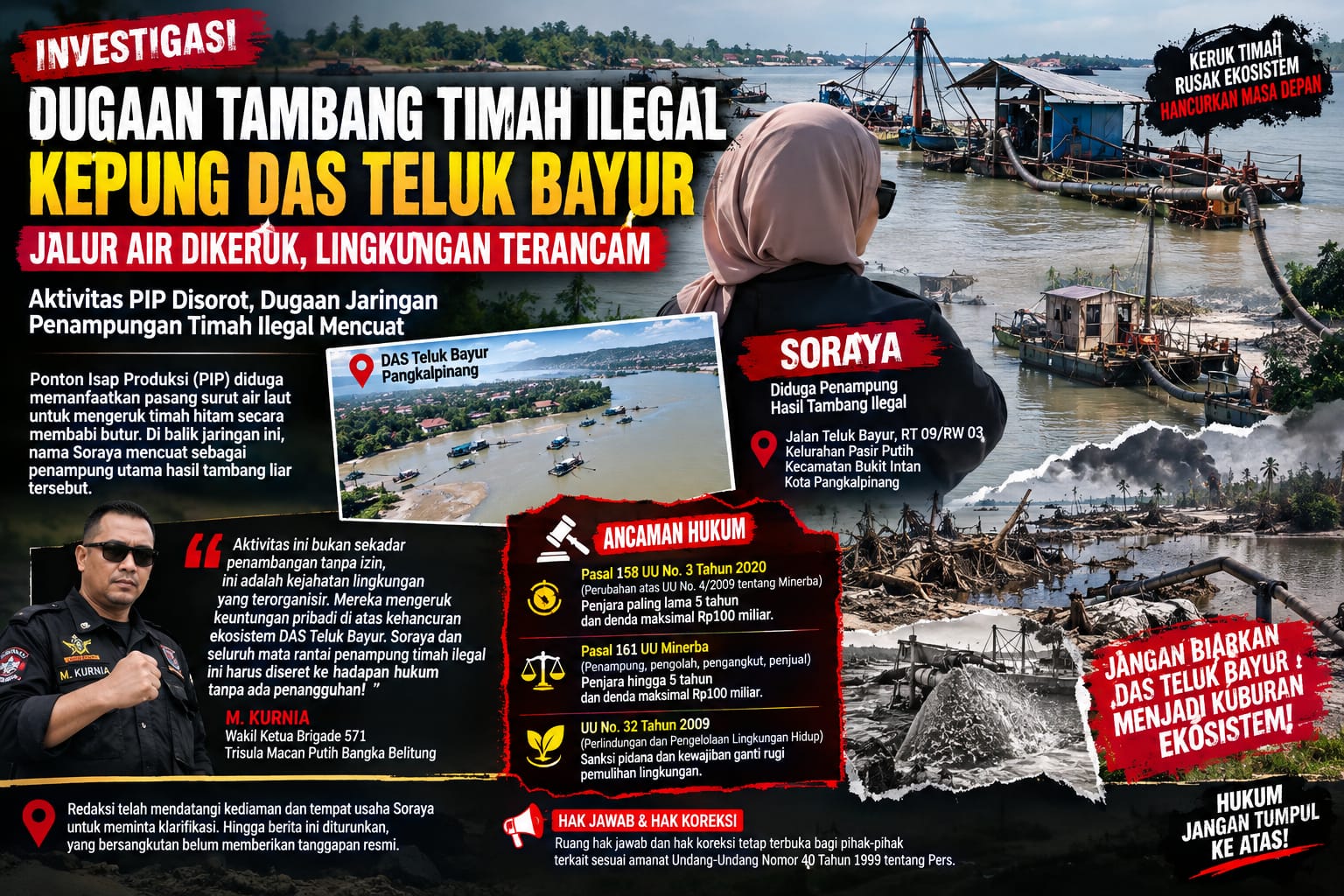 Korupsi Jalur Air: Bencana Ekologis dan Siasat Tambang Haram di DAS Teluk Bayur