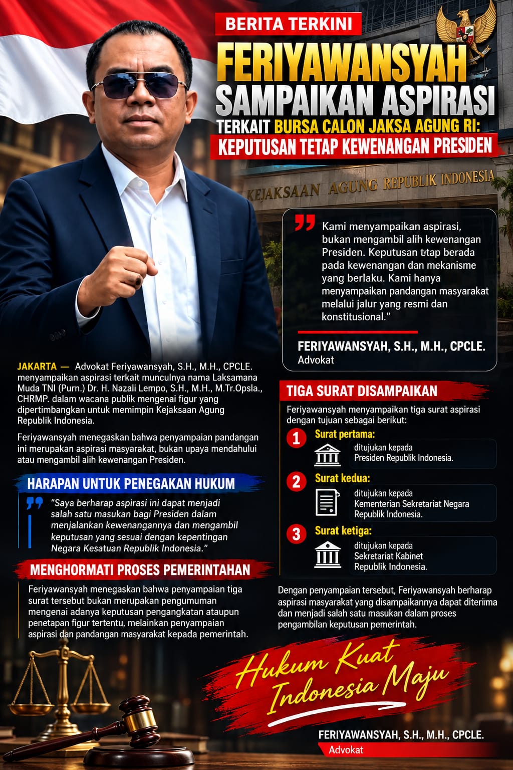 1/10 15.52] Hami Ketua Feriansyah: FERIYAWANSYAH SAMPAIKAN ASPIRASI TERKAIT NAZALI LEMPO DALAM BURSA CALON JAKSA AGUNG RI